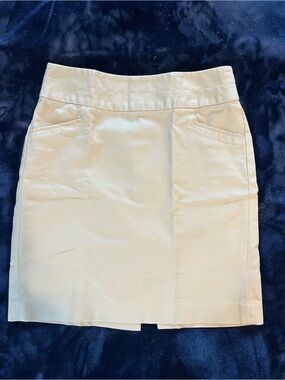 Banana Republic Cream Straight Skirt